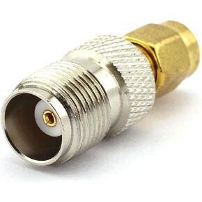 2-Pack TNC Female to SMA Male RF Coaxial Adapter TNC to SMA Coax Jack Connector