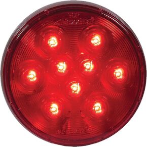 Maxxima M42322R Lightning Red 4 بوصة ضوء إيقاف دائري للذيل