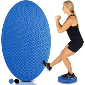 Vive Oval Balance Pad - Wobble Cushion For Physical Therapy And Rehabilitation Equipment - Soft Stability Trainer Foam For Workouts, Yoga, Core Strength And Pilates - Device For Women, Men And Kids