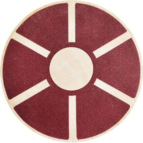 Signature Fitness Non-Slip Wooden Wobble Balance Board Core Trainer 15.55-inch Diameter with 360 Rotation for Stability Training, Multiple Colors