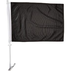 Online Stores Solid Car Flag, Black