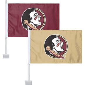 foco NCAA 2 Pack Solid Car Flag