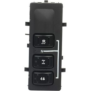 19259311 4WD Selector Switch, 4x4 Wheel Drive 3 Button Transfer Case Switch fits for 2003-2004 for Cadillac ESCALADE2003-2004 for Chevrolet TAHOE2003-2004 for GMC YUKON2003-2004 for G