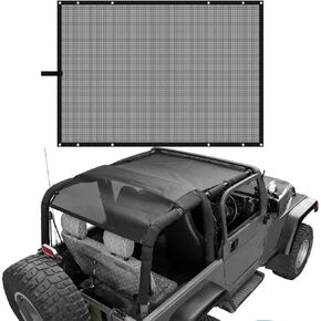 RT-TCZ TJ Sunshade SunRoof Mesh Bikini Top Cover for Jeep Wrangler TJ 1997-2006