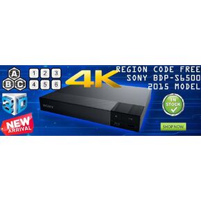 Sony Upgraded Multi Region 3D Blu Ray DVD Player, Worldwide Dual Voltage, 6 Feet HDMI Cable Included