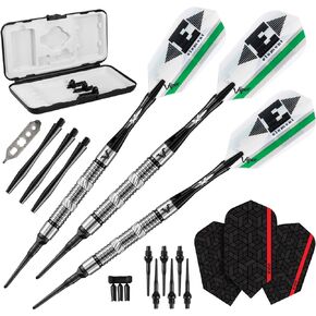 Viper Element 90% Tungsten Soft Tip Darts with Storage/Travel Case, 18 Grams