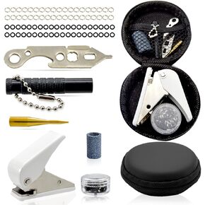Dart Accessory Kit for Soft Tip and Steel Tip with Dart Rubber O Ring, Dart Sharpener, Dart Wrench Tool, Shaft and Dart Point Remover Tool, Flight Hole Punch Tool, Dart and Accessories Set