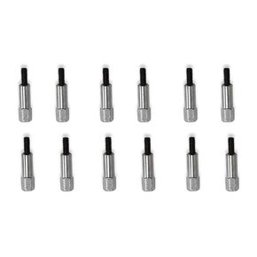 A Set of 12PCs Valve Cover Bolts Chrome Stud Kit Big Block Valve Cover Bolts Compatible with Chevy All 396 402 427 454 502 572 Engines