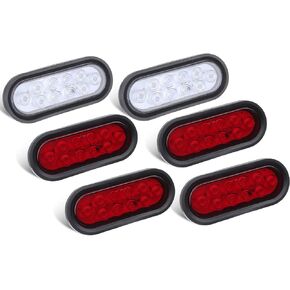 75 LED Trailer Lights, Turn Signal Running Brake Reverse LED Trailer Lights, Waterproof IP68 Taillight For Boat Utility Trailer Light Kit Truck RV Camper UTV UTE Vans (Pack of 2)