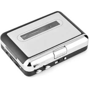 USB Cassette Tape to MP3 Converter, Audio Music Player with Headphones