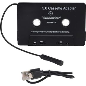 Car Bluetooth Cassette Adapter, ABS Plastic Bluetooth Tape Converter MP3 Player Audio Converter for Car