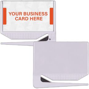 Uncommon Desks Business Card Letter Openers - (100 Pack) (White) Professional Letter Openers with Business Card Insert, Perfect Promotional Item for Business