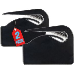 1InTheOffice Letter Opener, Envelope Opener Slitter Concealed Blade, Black 2 Pack