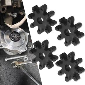 4 PCS Car Flexible Steering Coupler, Plastic Steering Column, 56315-2K000FFF Coupling Replacements, Automotive Parts, Repair Tool Kit, Compatible with Hyundai Kia (Black)