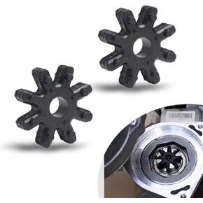 cueclue Pack-2 Flexible Coupling Steering Coupler, 56315-2K000FFF Nylon Pad Plastic Rubber Wheel, Steering Coupling Steering Column Motor Accessories for Hyundai KIA (Black)