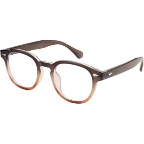 FEISEDY Retro Vintage Round Glasses Blue Light Blocking Glasses Eyewear Classic Glasses for Women Men B2349