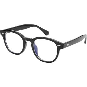 FEISEDY Retro Vintage Round Glasses Blue Light Blocking Glasses Eyewear Classic Glasses for Women Men B2349