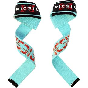 PICSIL Wrist Straps, Padded Wrist Straps for Weightlifting, Extended Deadlift Straps for Grip Support, Advanced Weightlifting Straps for Comfort and Stability, 1 Pair