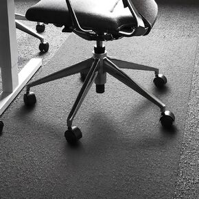 مفرش كرسي حماية الأرضية من FloorTex 1115015023ER، مقاس XXL، مقاس 60 بوصة × 60 بوصة، شفاف