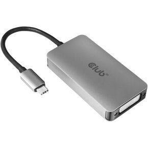 Club3D CAC-1510-A USB Type C to Dual Link DVI-D Cable Adapter Support 3840x2160@30hz, 2560x1600@60Hz HDCP Off for Cinema Displays M/F: Not for M3