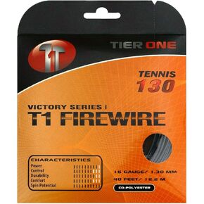 Tier One Sports T1-Firewire - Co-Poly Tennis String for Ultimate Spin
