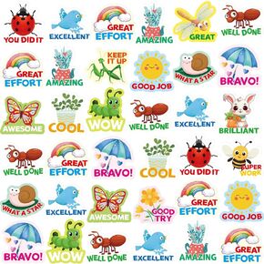 Spring Stickers Incentive Stickers for Kids Teacher Reward Encourage Students Homework Tests Well Done 400 Packs