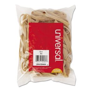 Universal 00464 Rubber Bands, Size 64, 3-1/2 X 1/4, 80 Bands/1/4Lb Pack (Unv00464)