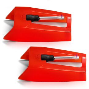 Betus Record Player Needle Replacement 2 Pack – Red Diamond Turntable Stylus Replacement Needle for Enhanced Audio – Universal Fit for Crosley, ION, Victrola, Phonographs, Boytone