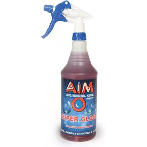 AIM Super Gloss Tire Shine - Auto Tire Dressing and protectant, Vinyl, Rubber, and Plastic Shine - 1 Quart