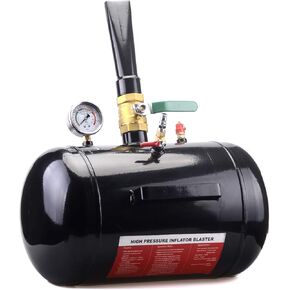Mallofusa 5 Gallon Air Tire Bead Seater Blaster Tool Seating Inflator Car Tractor Truck ATV Tank Heavy Duty Black(US Stock)