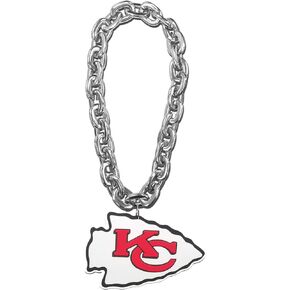 Aminco NFL Kansas City Chiefs Team Fan Chain, Silver