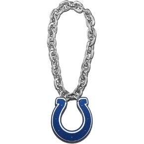 Aminco NFL Indianapolis Colts Team Fan Chain, Silver