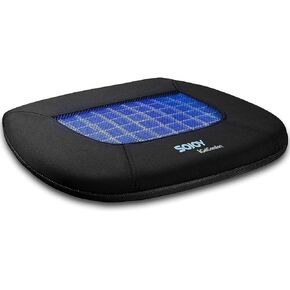 وسادة مقعد من جل العصعص من Sojoy Firm - وسائد كرسي من إسفنج الذاكرة لتقويم العظام للمنزل والمطبخ والمكتب والسيارة والشاحنة والطائرة (أسود) in Kuwait