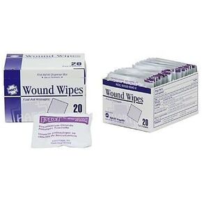 Antiseptic Wound Wipes, 20/Box