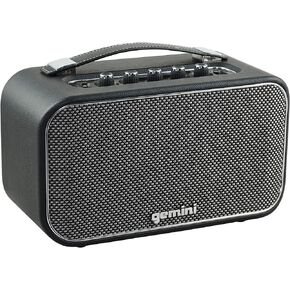 Gemini GTR300 Portable BTTERY Powered BLU SPK,Black
