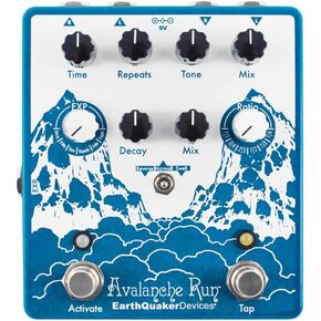 EarthQuaker Devices Avalanche Run V2 Stereo Delay Reverb, Limited Edition Purple Sparkle