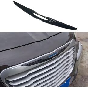 Kolya Glossy Black Exterior Front Bumper Center Grille Emblem Cover Grill Badge Molding Trim for Chrysler 300 300C Accessories 2011-2023