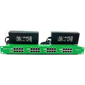 PoE Texas 4 Port PoE/PoE+ Injector مع مصدر طاقة 56 فولت 120 وات - حاقن جيجابت - الوضع النشط محول الطاقة عبر إيثرنت متعدد المنافذ PoE - يدعم 4 PoE (802.3af أو عند) حتى 60 وات in Kuwait