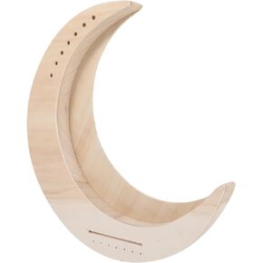 Milisten 7 String DIY Lyre Musical Instruments for Adults 7-string Harp Strings Instrument Portable Harp Crescent Moon Wooden Handle Metal String Instrument