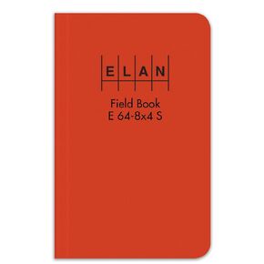 Elan Publishing Company E64-8x4S Sewn Field Surveying Book 4 5/8 x 7 1/4 Orange Stiff Cover (Pack of 48)