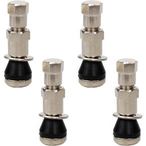 4 PCS TR-416 Metal Valve Stems Outer Mount, Fits 0.453 Inch and 0.625 Inch Rim Holes 1-1/2" Long