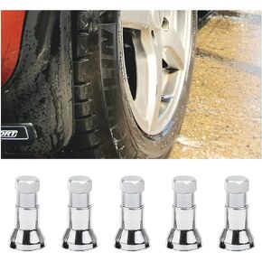 zipelo Valve Stem, Premium Aluminum Alloy Automobile Cover, Leak Prevention Stainless TR413AC Wheel Air Tire Valve Stem Sleeve and Cap Dress Up Kit, Universal for Vehicles