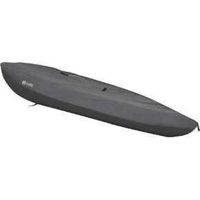 Classic Accessories StormPro Dark Grey 12 Foot Heavy-Duty Kayak/Canoe Cover, Marine Grade Fabric, Water resistant, Storage Dust Cover, Fishing boat, Sunblock Shield