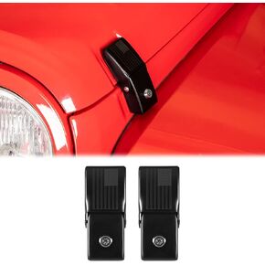 JWWY for Jeep Wrangler Hood Latches Aluminum Stainless Steel Hood Catch Latches with Lock Kit Compatible with Jeep Wrangler JK/JKU 2007-2017, JL/JLU 2018-2022 & Jeep Gladiator 2020-2024 Chrome in Kuwait