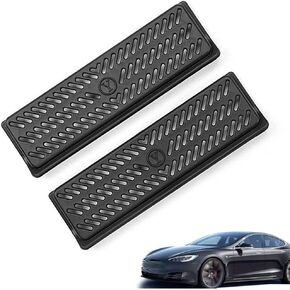 Tesla Model Y Air Vent Cover,Tesla Model Y Accessory 2023,Rear Under Seat Air Flow Vent Grille Protection Tesla Model y accessories 2019,2020,2021,2022 (Black,2 Pcs)