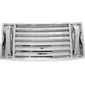 HECASA Hood Vent & Handle Kit Compatible with 2003-2009 Hummer H2 Replacement for GM25928163 15063080 25858920 Hood Deck Vent Panel Handle Covers Trim Louver Black