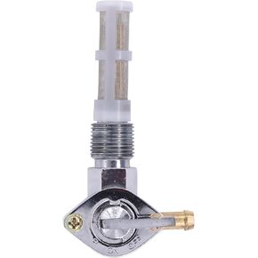 MOTOKU 3/8" NPT Chrome Fuel Petcock 90° Spigot for Harley Super Electra Glide Sportster 900 1000