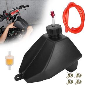 Metal Motorcycle Gas Fuel Petrol Tank with cap for 50cc 70cc 90cc 110cc 125cc Coolster 3050C 3125R Taotao ATA 125D 110B Boulder B1 Vitacci Roketa HAWK Ice bear Mountopz ATV Quad 4 Wheeler