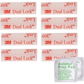 EZ Pass/I-Pass/Toll Tag Tape Mounting Kit, 8pcs Reclosable Fastener, Glue Adhesive Dual Lock Tape Ezpass Tag Holder, with Alcohol Prep Pad, Easy Peel & Stick, High Performance Adhesive