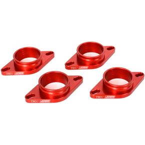 Joes RacingPRODUCTS Carburetor Adapter, Tulsa Shootout, O-Rings Included, Aluminum, Red Anodize, Yamaha R6, Micro Sprints, Kit